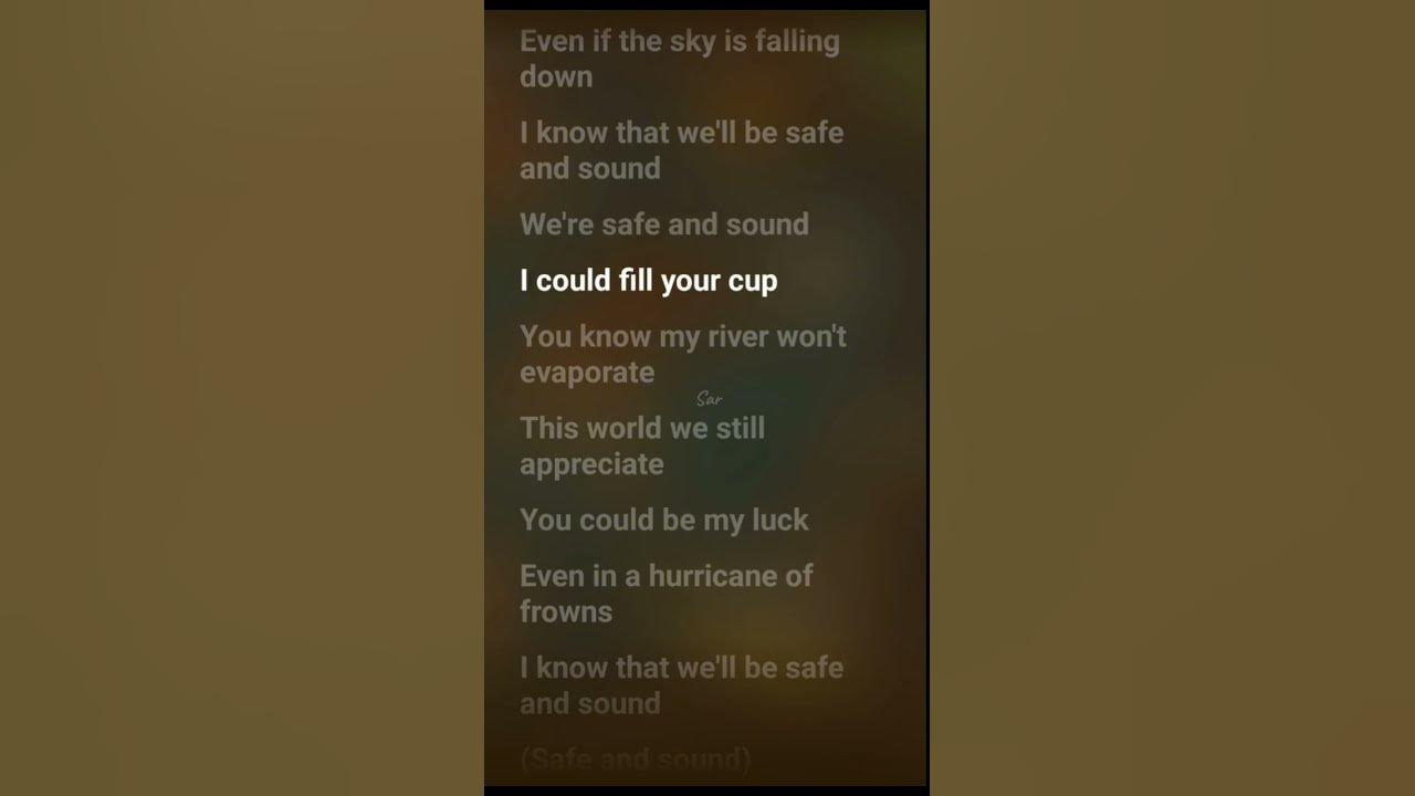 safe and sound (lyrics) - capital cities