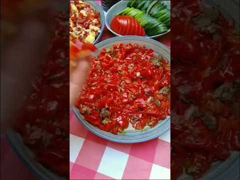 الفليفلة الحمراء الدقة الوصفة بالقناة