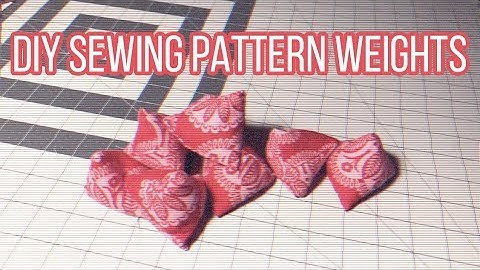 Easy DIY Sewing Pattern Weights Using Scrap Fabric