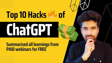 10X your productivity using ChatGPT 2023 🔥 step by step guide | TOP 10 tips and tricks, Prompt