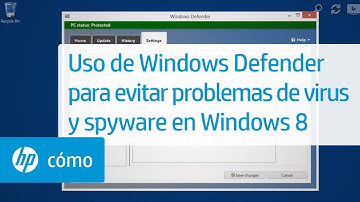 Uso de Windows Defender para evitar problemas de virus y spyware en Windows 8 | HP Computers | HP