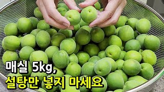 💚매실청 3개월 후에 번거롭게 매실 거르지 말고 1년을 두고 먹는 방법!