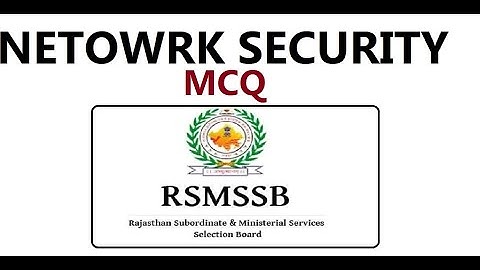 Netowork Security Mcq for Computer teacher Exam rajasthan COMPUTER INSTRUCTOR Question and Answer