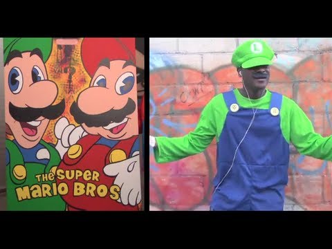 SUPER MARIO RAP AND PAINTING - THE HOMELESS HEROES - Super Mario Theme Song - Rap and Painting