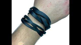 Handmade with Passion: Making a Leather Mystery Braid Cuff - DIY Tutorial And Pattern Download