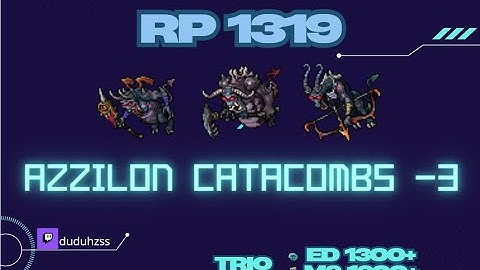 RP 1300 Hunt x3 Azzilon Catacombs (-3) 12kk/h Raw + 3kk Profit - Tibia Hunt [14.12]
