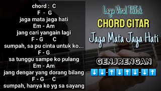 Video thumbnail of "Lirik & Chord Gitar Jaga Mata Jaga Hati ~ DJ Qhelfin || Lagu Viral TikTok"