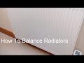 How To Balance Central Heating Radiators