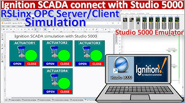 Ignition SCADA connect with Allen Bradley Studio 5000 simulation without using any PLCs hardware EP2