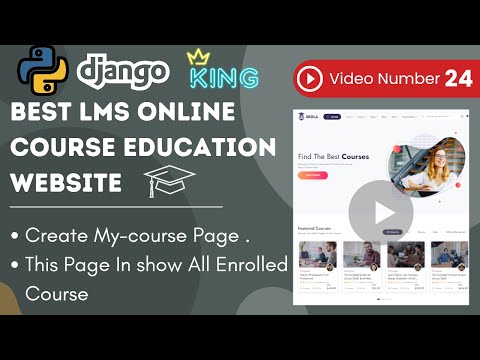 Create My-course Page | This Page In Show All Enrolled Courses #learningmanagementsystem