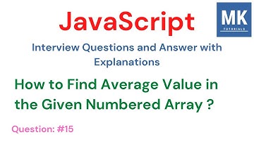 Find Average Value Numbered Array [ 2, 5, 9 ] 🔥 | JavaScript Interview Questions - #15 | #javascript