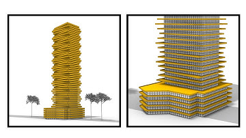 Parametric Tower (Rhino Grasshopper)