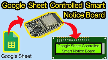 Google Sheet Controlled Smart Notice Board using NodeMCU ESP8266/ESP32 || Read Google Spread Sheet