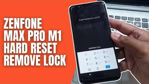 How to Hard Reset Asus Zenfone Max Pro M1 Remove Pattern Pin Password Lock screen