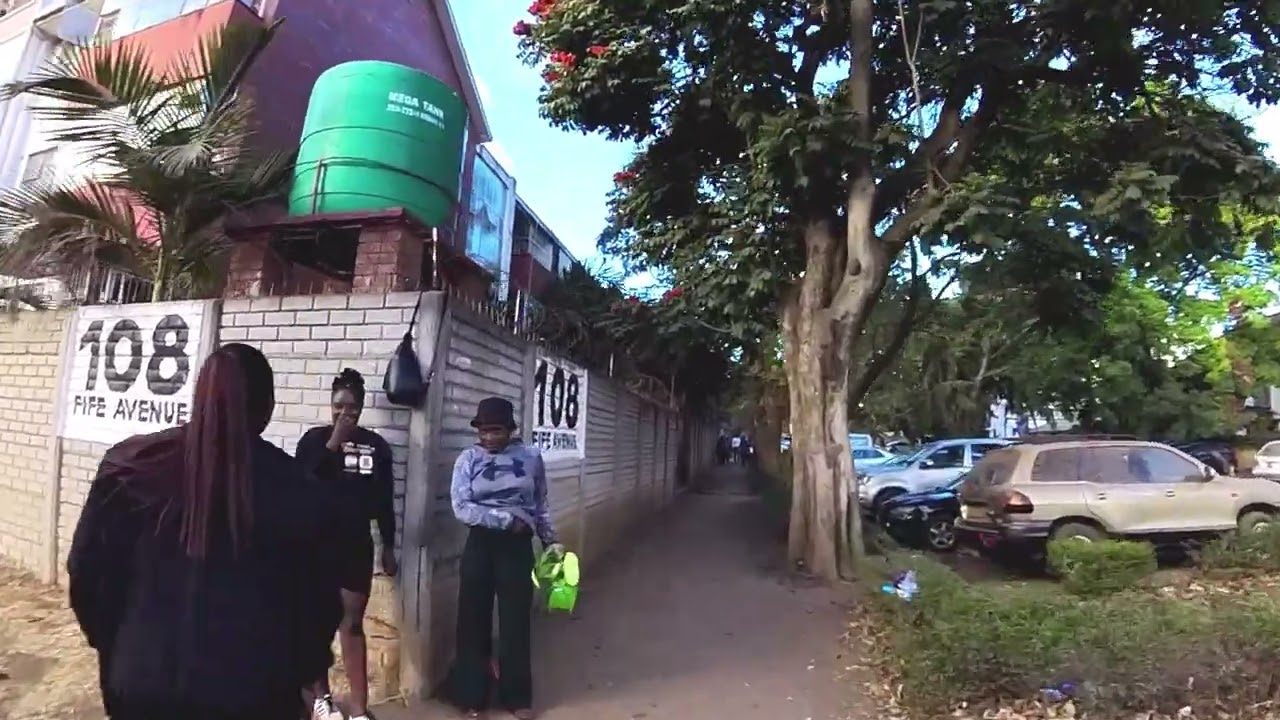 Walk to Fife Ave Shops - Harare, Zimbabwe in August 2023