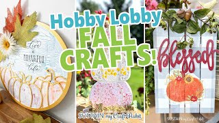 3 Fun and Creative Hobby Lobby Fall Crafts for 2023! 🍂