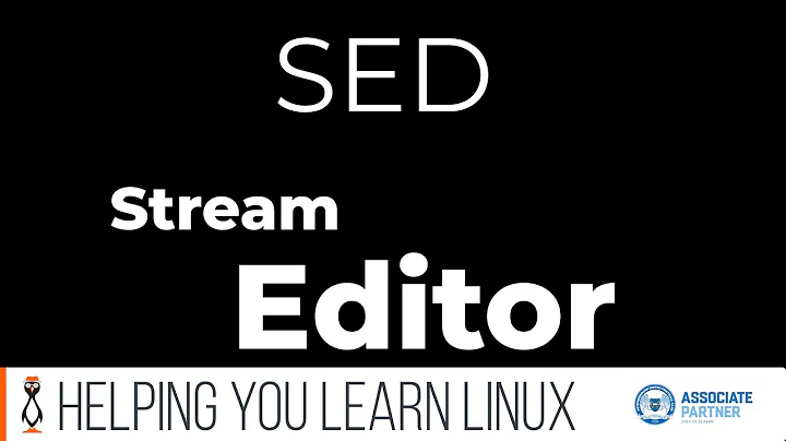 How to Edit Files with sed and sed scripts