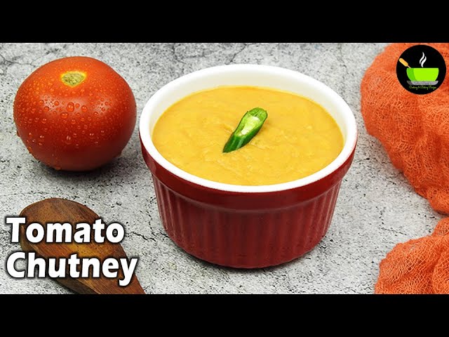 Tomato Chutney | Quick & Easy Side Dish For Idli Dosa | No Coconut Chutney Recipe | Chutney Recipe | She Cooks