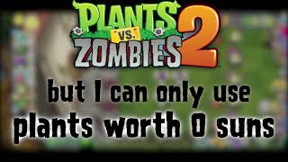 Plants VS Zombies 2 (MODDED) but I can only use "free" plants
