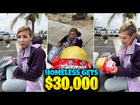Millionaire blessed homeless