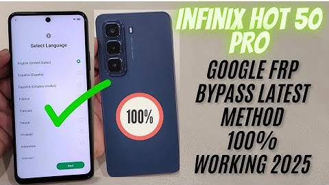 Infinix Hot 50 Pro FRP Bypass 2025 | Google Account Remove Without PC | 100% Working.