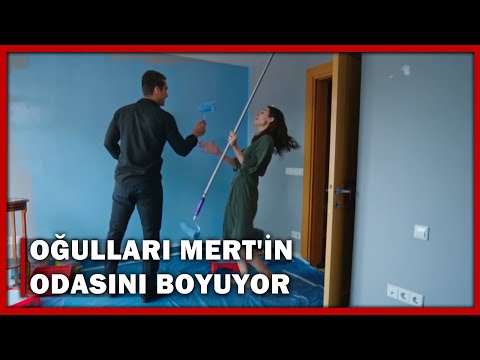 Aslı ile Ferhat, Oğulları Mert'in Odasını Boyuyor! - Siyah Beyaz Aşk 32.Bölüm