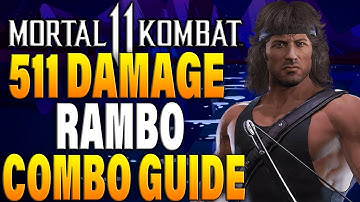 Mortal Kombat 11 Rambo Combos - MK11 Rambo Combo Tutorial