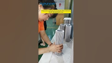 Production workshop for hydraulic filter elements