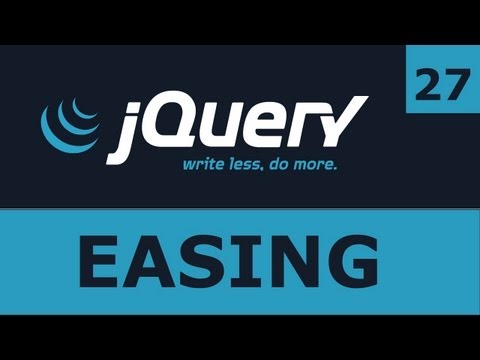 Tutorial jQuery 27: Easing, velocidad de una animación