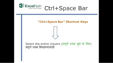 "Ctrl+Space Bar"Shortcut Keys