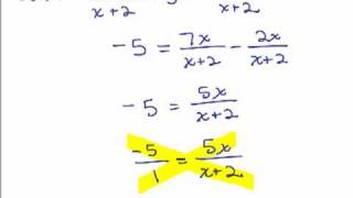 Solving Rational Equations 7 - Proportions 2