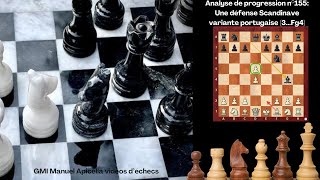 Progress Analysis #155: A Portuguese Variation Scandinavian Defense (3...Bg4) screenshot 5