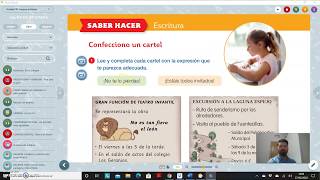 Confeccionar un Cartel para 2º de primaria. 28-05-2020