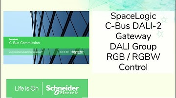 C-Bus DALI-2: RGB & RGBW Control