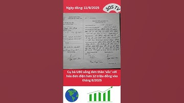 Cụ bà U80 sống đơn thân ‘sốc’ với hóa đơn điện hơn 12 triệu đồng vào tháng 8/2025 #tintuc #trend