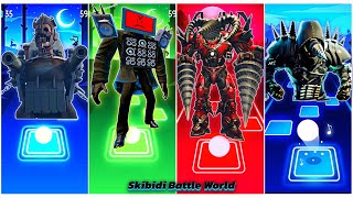 Skibidi Toilet Battle 🆚 Dual Gun Flail Toilet 🆚 Titan TV Man 🆚 Titan DrillMan 🆚 DrillMan