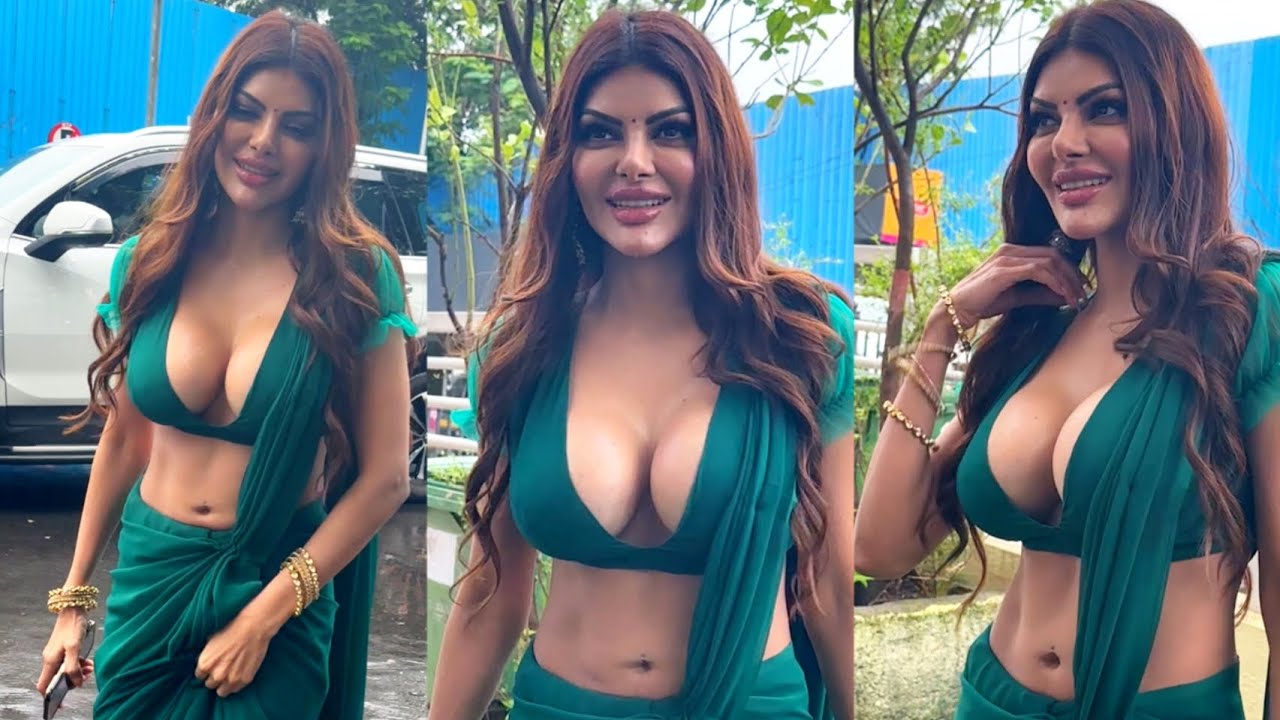 Sherlyn Chopra Slays in Hot Saree as she was seen at Juhu PVR 😍🔥📸 -  YouTube