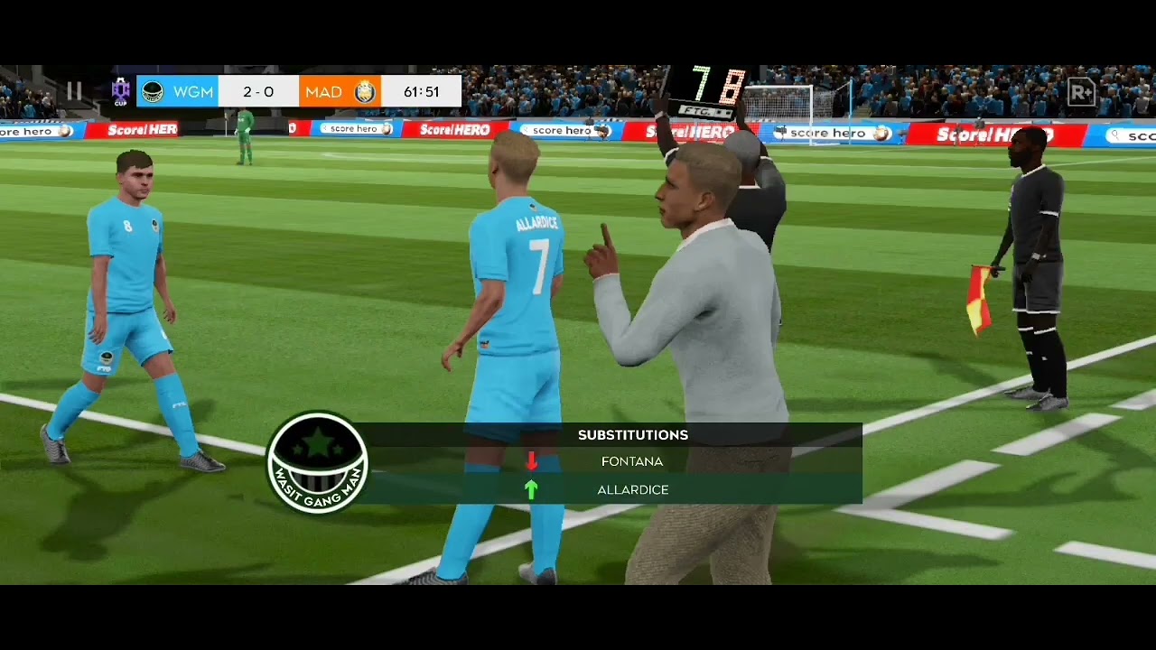 Dream League Soccer // DLS.... Real Madrid vs Wasit gang man.. Fighting ...
