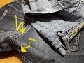 zerschlissene Jeans unsichtbar reparieren