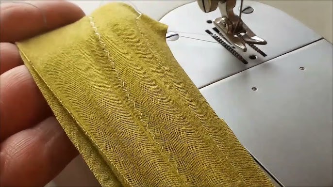 How to hem stretchy fabric without a serger - Stitchin Camaro