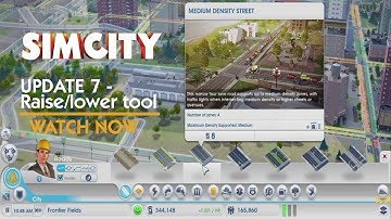 SimCity Update 7 -- NEW Raise/Lower tool