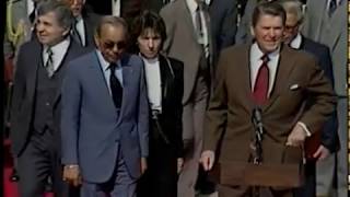 President Reagans And King Hans Ii Of Morocco Departure Remarks On October 22, 1982
