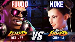 SF6 ▰ FUUDO (Dee Jay) vs MOKE (Chun-Li) ▰ High Level Gameplay
