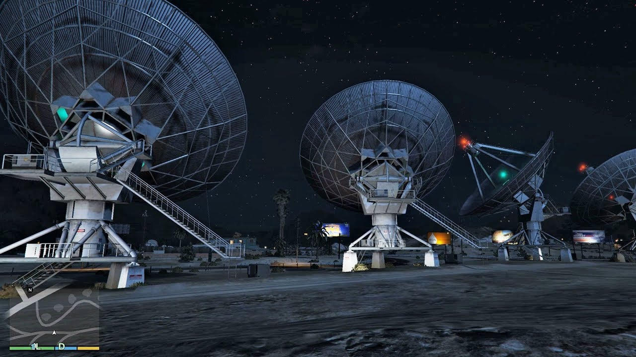 Grand Theft Auto V Spaceship Part 26 Grand Senora Desert Satellite