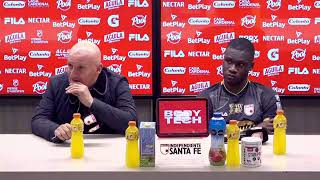Rueda de prensa de Santa Fe tras su partido con Unión Magdalena Rueda de prensa de Santa Fe tras su partido con Unión Magdalena