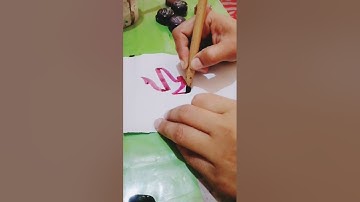 How to write the connection(محمد) in stylish caligraphy#art#calligraphyart#arabiccalligrapher#artist