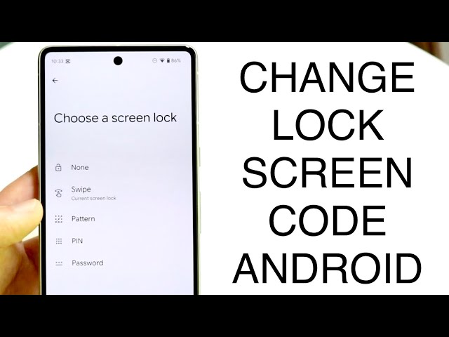 How To Change Pin/Password On Android! (2023) 