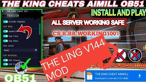 THE KING-V144 CHEATS OFC || AIMKILL MOD UPDATED |OB51 UPDATED MOBILE PENEL FIX