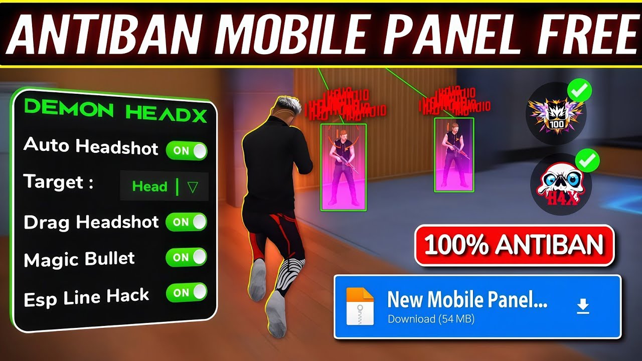 Free Fire Panel OB52 🔥 FF Antiban Panel Mobile | Free Fire Hack New 😈 FF Injector 2026 | FF Panel
