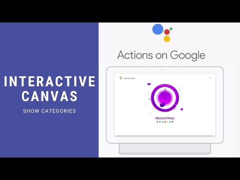 Google Assistant Interactive Canvas using Angular - Show Categories